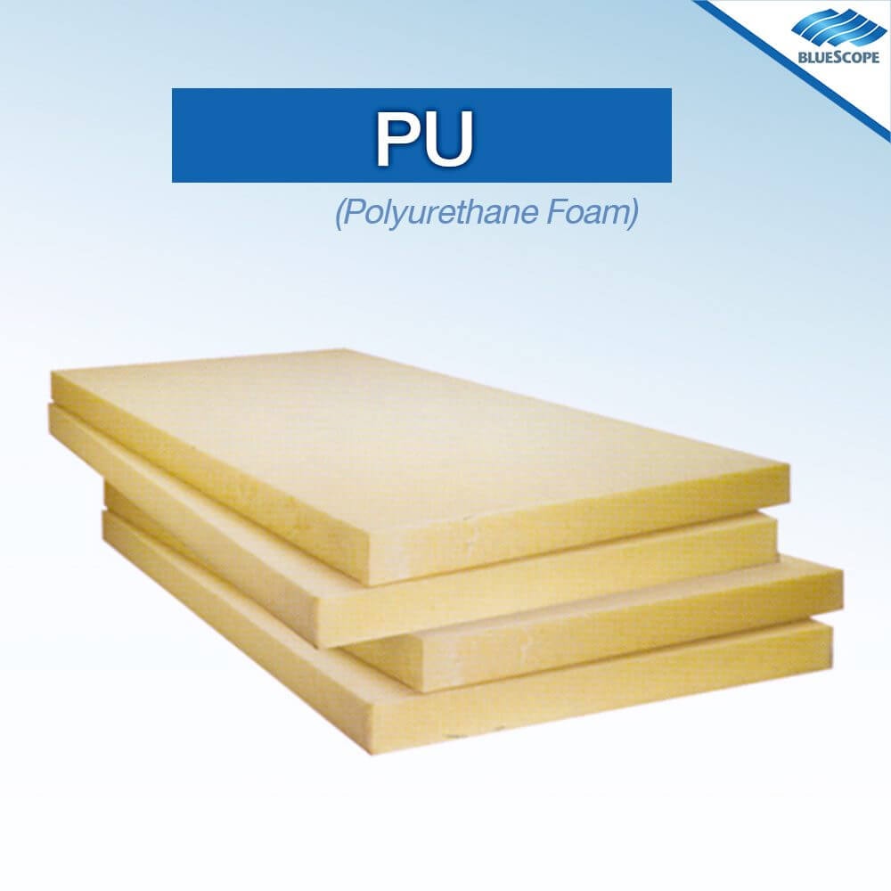 หลังคาเมทัลชีทบุฉนวน PU (Polyurethane Foam) - ฉนวนแต่ละประเภทกับการใช้งานเมทัลชีท