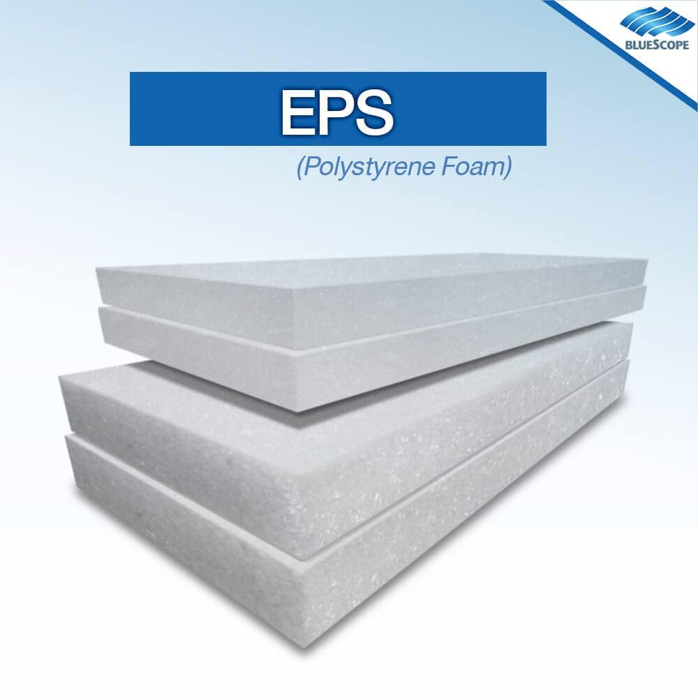 หลังคาเมทัลชีทบุฉนวน EPS (Polystyrene Foam) - ฉนวนแต่ละประเภทกับการใช้งานเมทัลชีท 