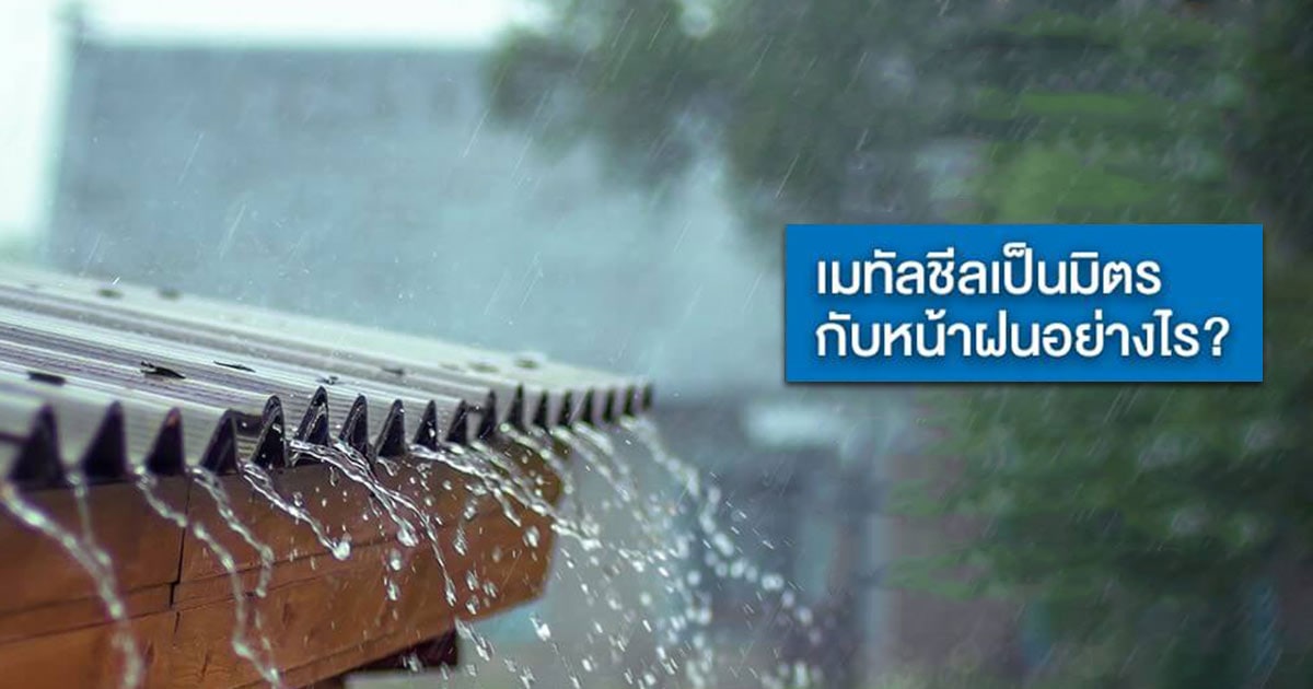 เมทัลชีทเป็นมิตรกับหน้าฝนอย่างไร? | NS BlueScope Thailand